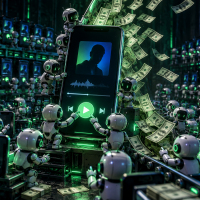 Homem é condenado por lucrar US$ 8 milhões com músicas de IA e streams falsos